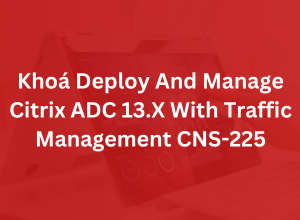 Khoá Deploy And Manage Citrix ADC 13.X With Traffic Management CNS-225