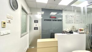 Khu vực check-in của thí sinh